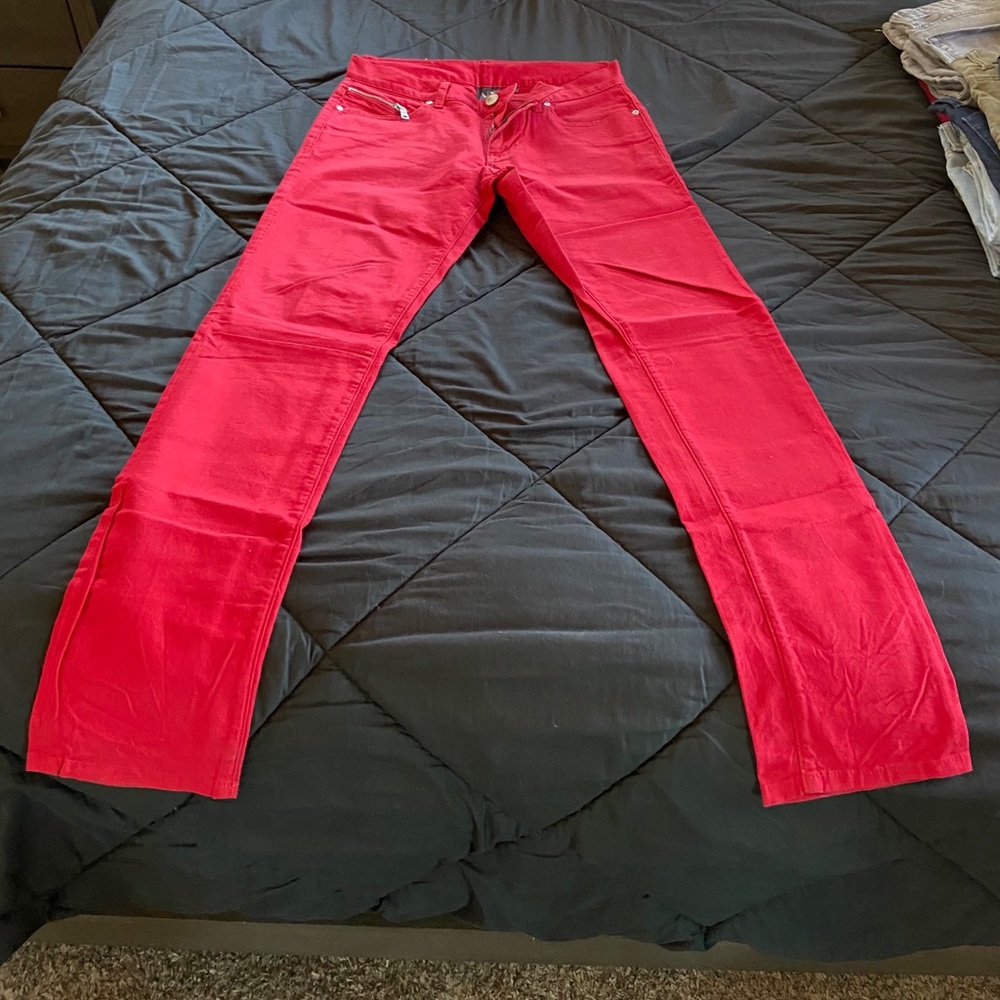 Red jeans